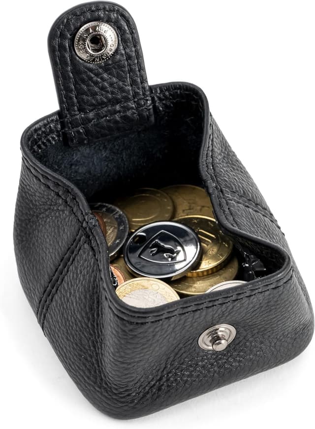 Detalle 1 de Berliner Bags Lena S Monedero pequeño piel negro