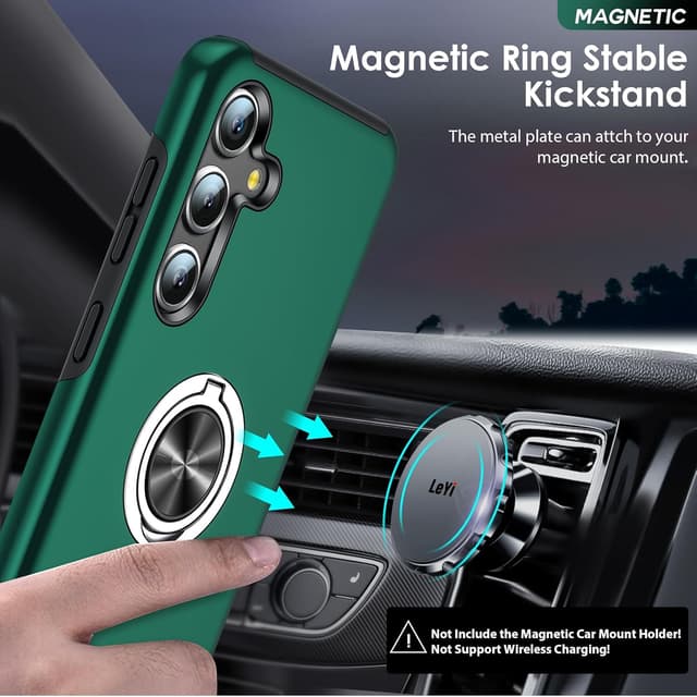 Detalle de Samsung S25 Plus case with glass, ring