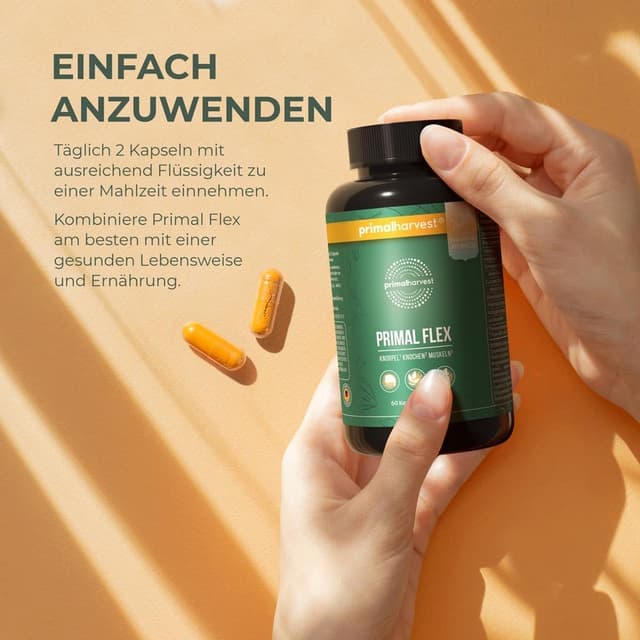 Detalle de Primal Harvest Gelenk Aktiv Plus 60 Kapseln Gelenkpräparat 💊