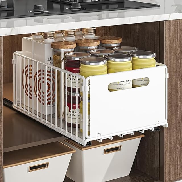 Detalle de YunNasi Organizador de Gabinete Extraíble ☑️ 38x25x19 cm