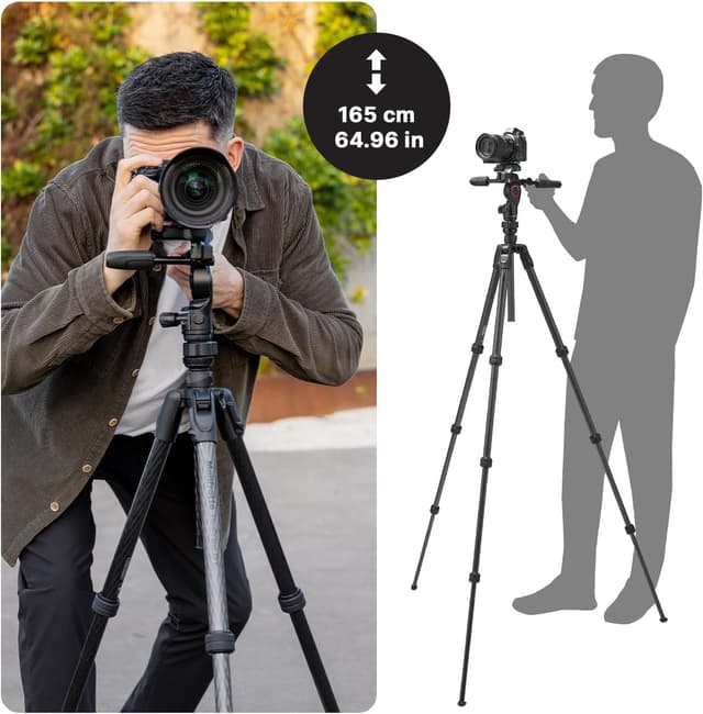 Detalle de Manfrotto Befree GT Pro 3️⃣ Trípode de Calidad