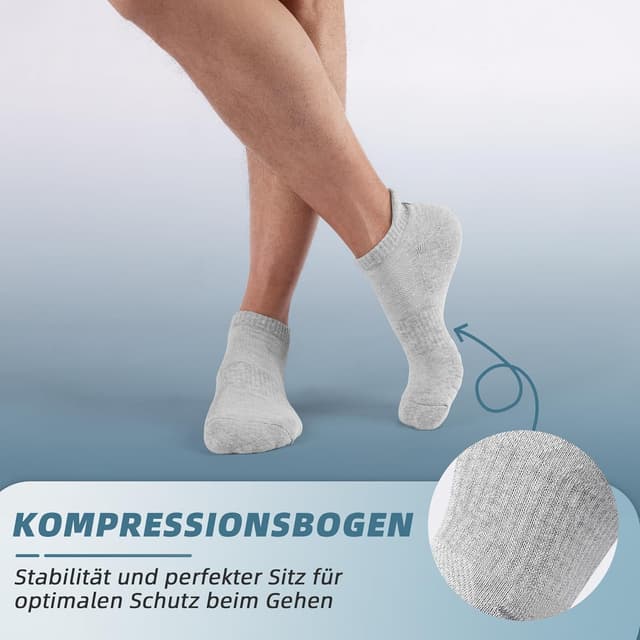 Detalle de anqier Sneaker Socken 6 Paar, Größenmix