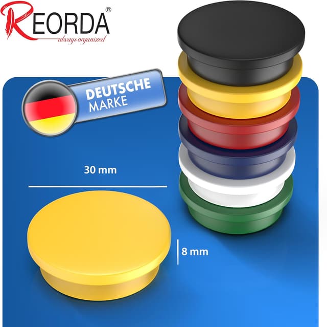 Thumbnail 3 de REORDA Magnete stark 30x für Whiteboard