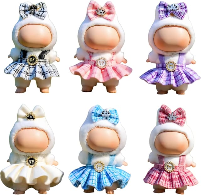 Detalle de LABUBU 17cm Doll Clothes 6 Pack Set