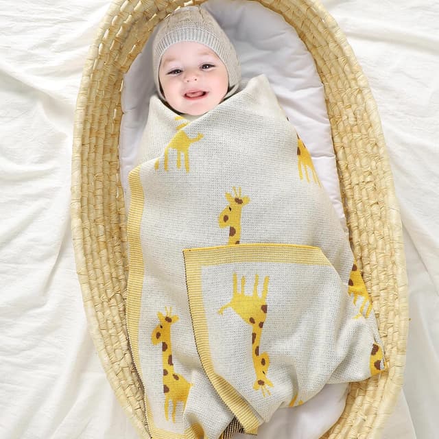 Detalle 2 de mimixiong Organic Cotton Baby Blanket 80x100cm