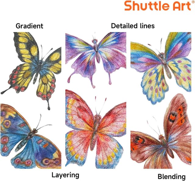 Thumbnail 4 de Shuttle Art Metallic Buntstifte 60 ✏