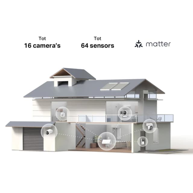 Thumbnail 28 de TP-Link Tapo C460 Doppelpack + H500 Smart HomeBase + D235 Smart Battery & Wired Doorbell Set