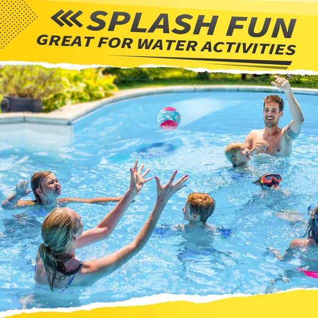 Detalle de KmmiFF Wasser Sprungball im 2er-Set – Bounce Balls für Strand, See und Pool (Kinder 5–12 Jahre)