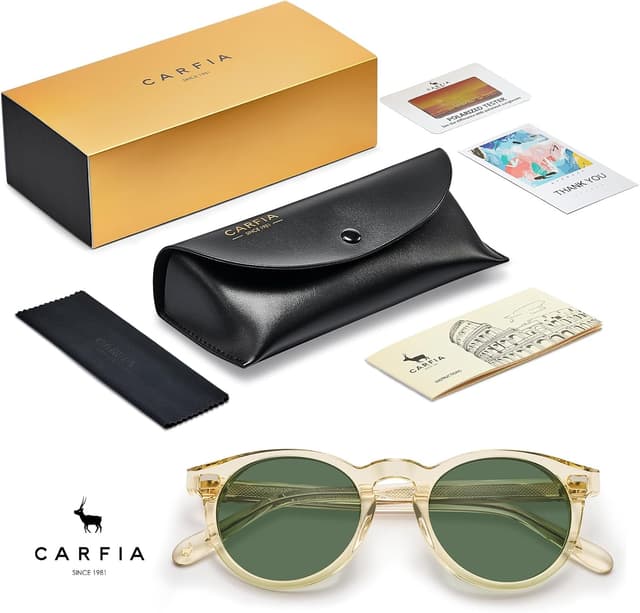 Thumbnail 6 de CARFIA CA5506 Polarised round sunglasses UV400 🕶