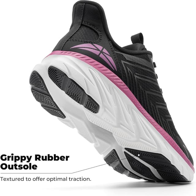 Detalle de ALLSWIFIT Slip-On Walking Sneakers for Women with Cushy EVA Midsole