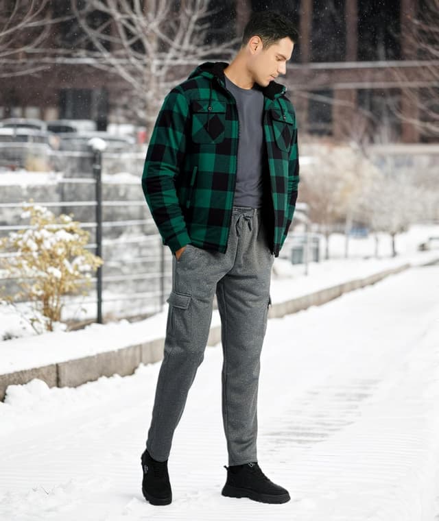 Thumbnail 2 de JACKETOWN Giacca Uomo in Pile con Cappuccio 3D