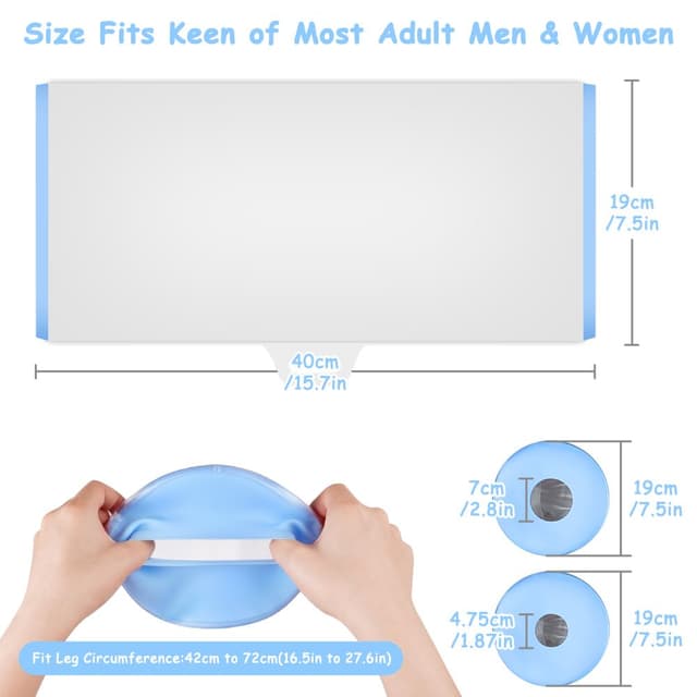 Thumbnail 1 de AOOWU Copertura per Doccia al Ginocchio impermeabile