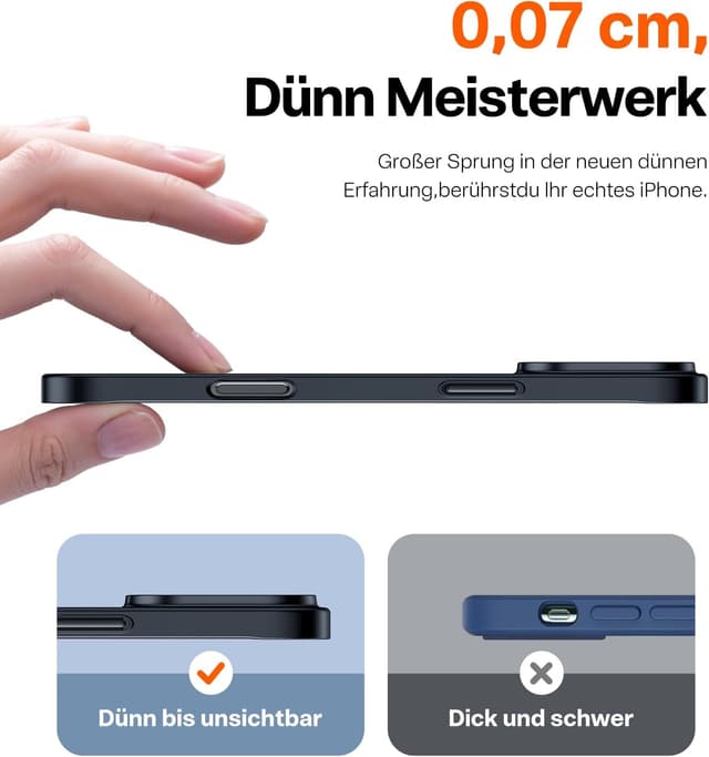 Detalle 2 de TORRAS iPhone 16 Pro Hülle 0,07 cm ultradünn