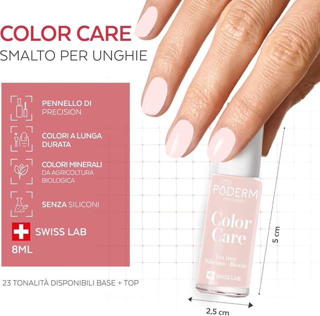 Thumbnail 4 de PODERM Micosi delle unghie smalto colorato con Tea Tree (Swiss Made) per mani e piedi