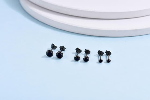 Detalle 2 de Damen Ohrstecker Silber 925 3 Paar