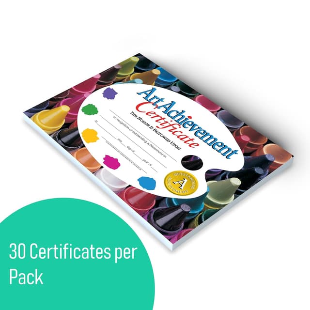 Detalle 2 de Hayes Art Achievement Certificate Style A (8-1/2 x 11) — Pack of 30