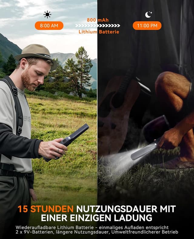 Detalle 2 de SUNPOW Pinpointer Metallldetektor 15 h Laufzeit