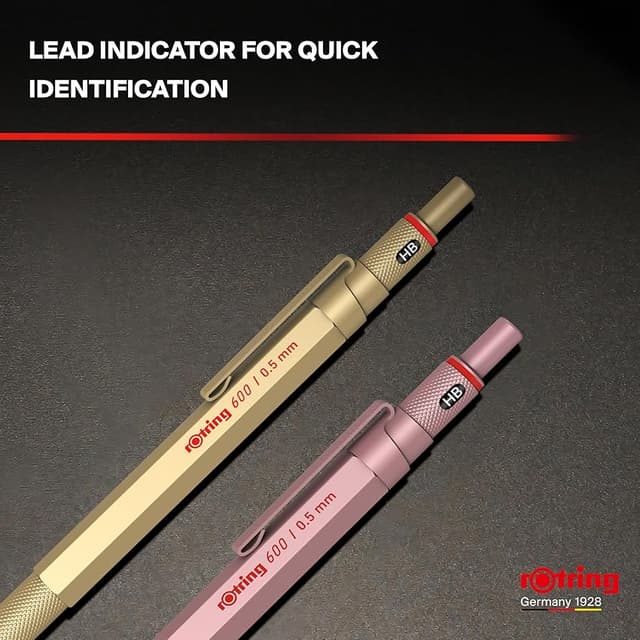Thumbnail 5 de rOtring 600 Portaminas 0,5 mm Oro Rosa ✏