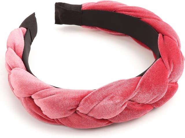 Detalle de DRESHOW braided headband with velvet hoop