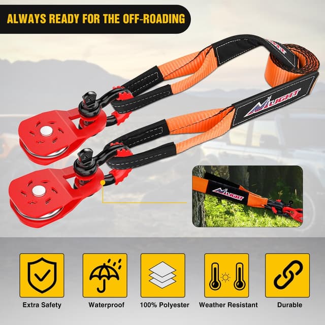 Thumbnail 6 de Nilight Recovery Tow Strap Kit 31500LBS