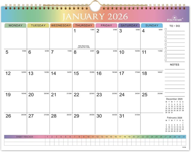 Detalle de 2026 Calendar UK wall calendar 📆