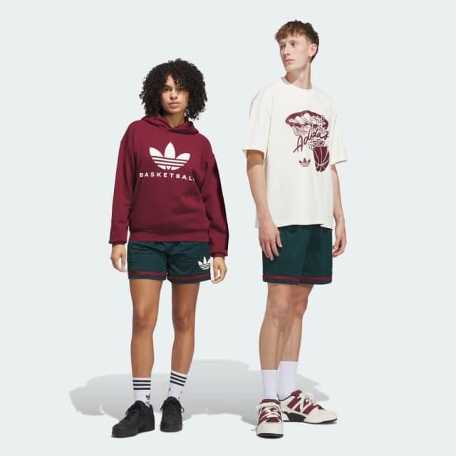 Detalle de adidas Originals Basketball: pantalón corto verde Originals Basketball