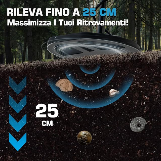 Thumbnail 5 de DR.ÖTEK Metal Detector 12" per ricerca