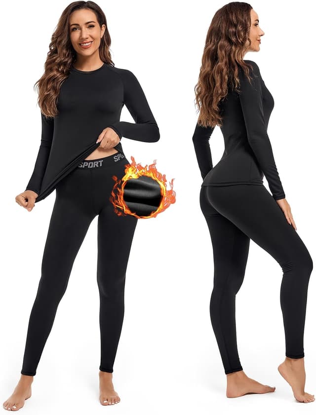 Imagen de Leeboom Maglia e Pantaloni Termici Donna per Inverno en OfertitasTOP