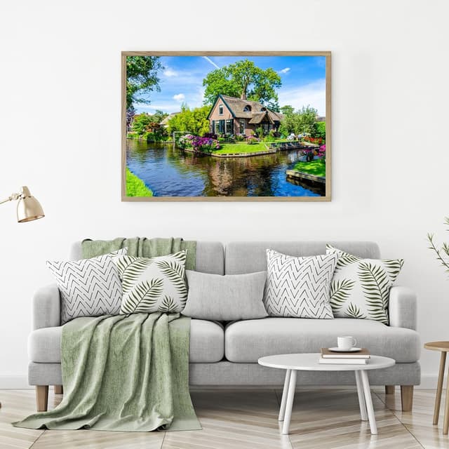 Detalle de Giethoorn Village 1000-Piece Jigsaw Puzzle for Adults (Venice of the North) – Adults Gifts