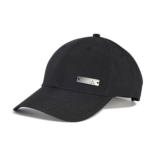 Detalle de adidas Baseball Lightweights Cap Metal unisex en negro (talla M-L, visera curvada)