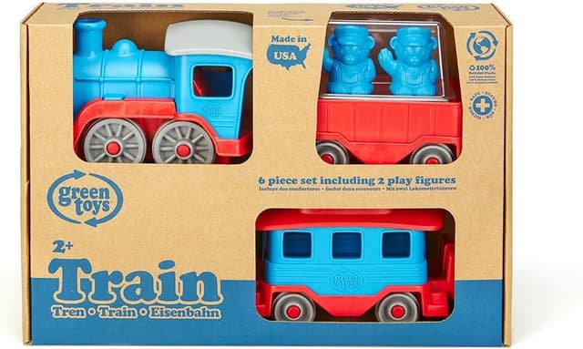 Detalle 2 de Green Toys Train Blue toy train ๐