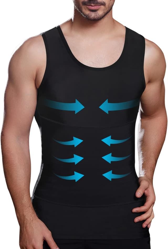 Detalle de Mens Slimming Compression Shirt Tank Top