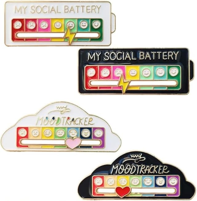Detalle de Fenglin-joy Social Battery Pin 4er Set