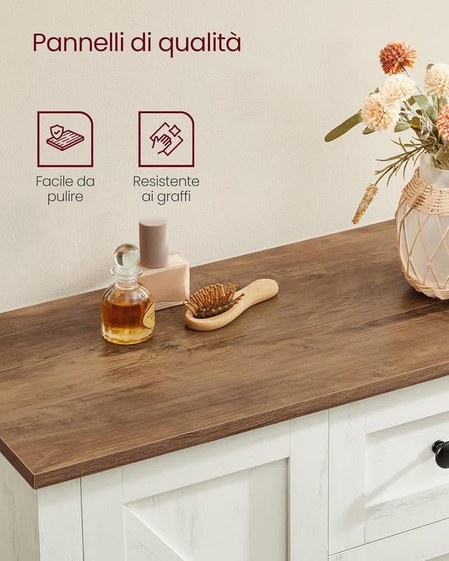 Thumbnail 4 de VASAGLE LIRY Mobile da Bagno 4 cassetti