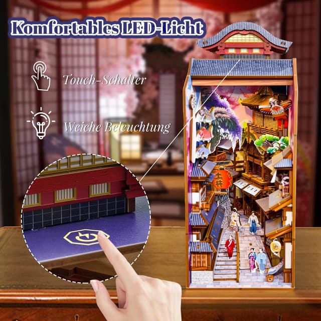 Detalle de Book Nook Japan Sakura Straße – 293 Teile