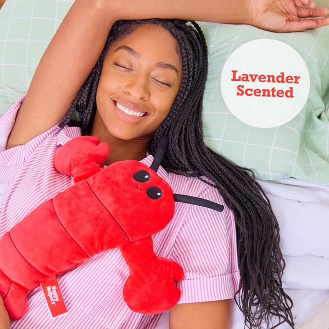 Detalle de Menstruation Crustacean 14" Lobster Plush with Removable Lavender Heating Pad by What Do You Meme?