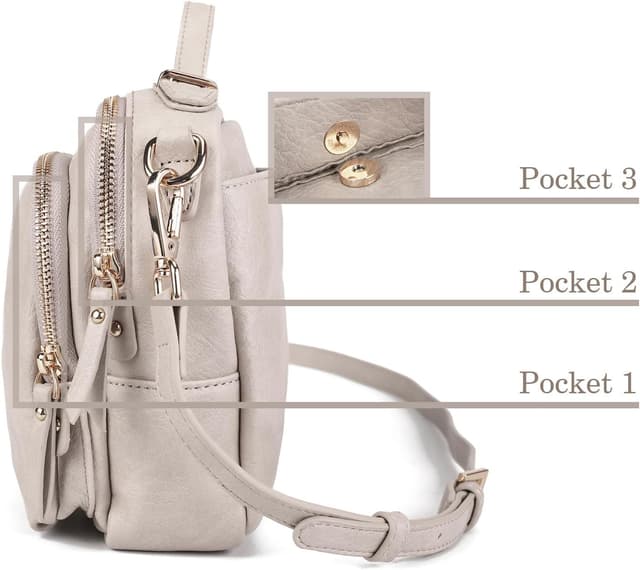 Detalle de Gladdon Nude Borsa a tracolla 23,7 cm