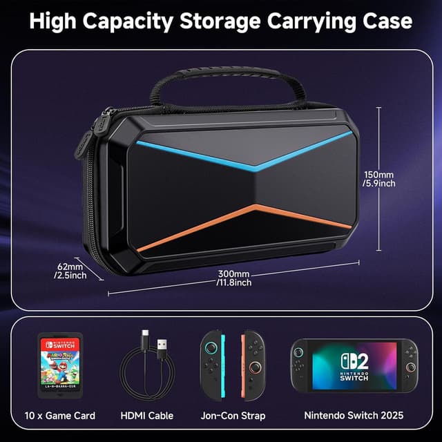 Thumbnail 2 de Lmcpa Hard Carrying Case for 2025 Nintendo Switch 2 Console