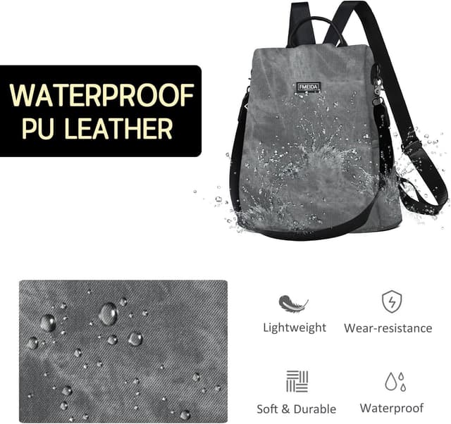 Thumbnail 5 de Fmeida Sac à Dos Femme Anti-vol 32x15x33 cm