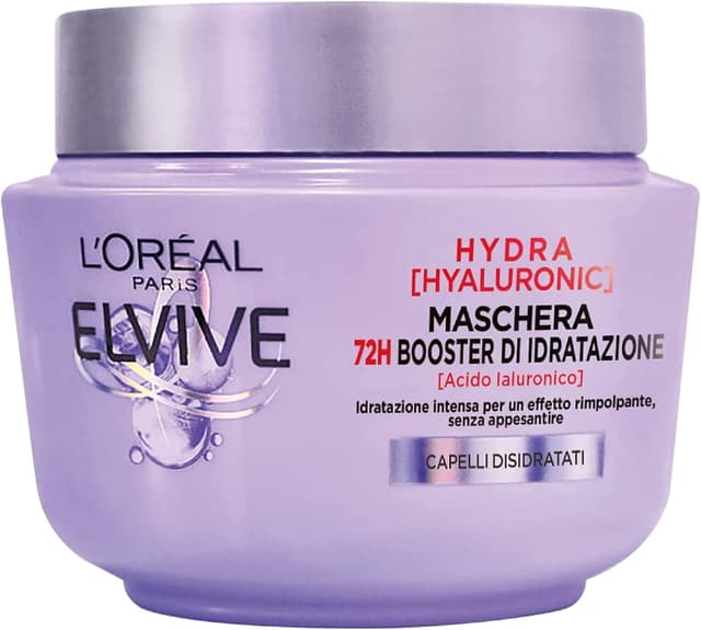 Detalle de L’Oréal Paris Elvive Hydra Hyaluronic Maschera 72H Booster di Idratazione – masque cheveux