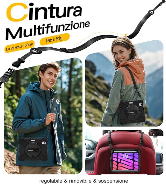 Thumbnail 4 de BRAECN Cover iPad Mini 8.3 Antishock con Supporto 360°