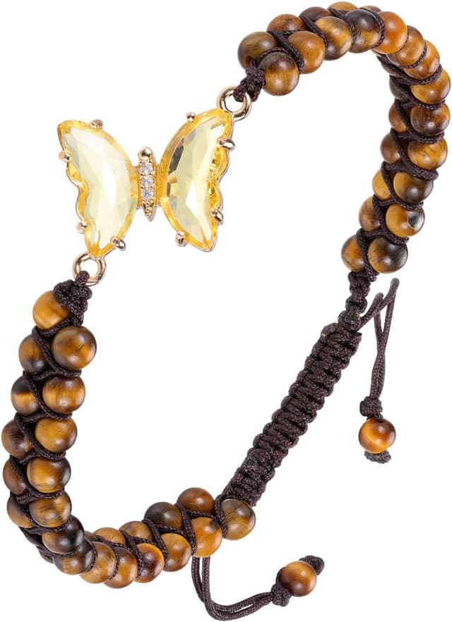 Detalle de Crystal Butterfly Bracelet 4mm Beads