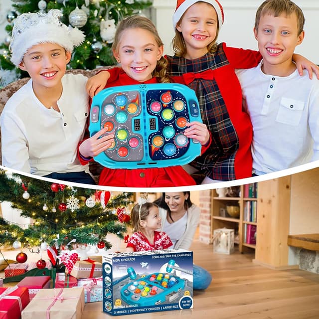 Detalle 2 de Whack Game Mole for Toddlers (Pounding Toy) with Sound, Light & PK Mode, Age 3–12