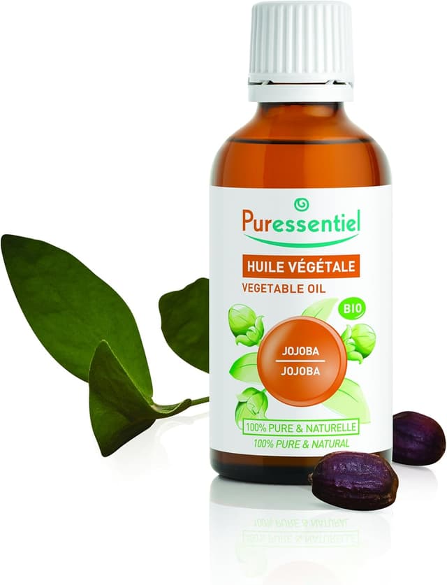 Detalle de Puressentiel Olio Vegetale di Jojoba Bio 100% puro (50 ml) – azione equilibrante, idratante e rigenerante