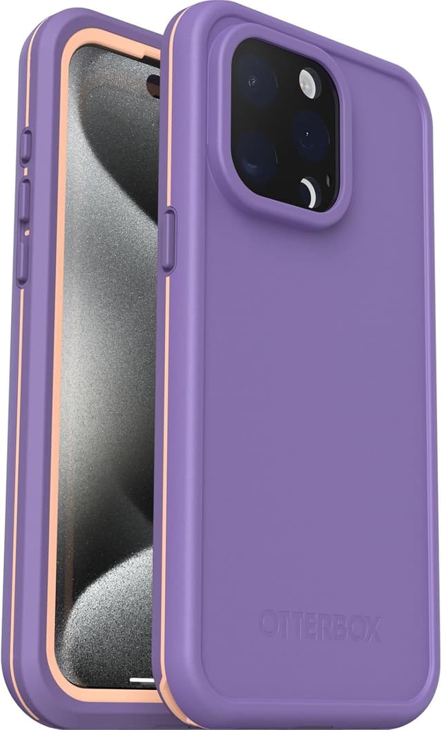 Thumbnail 6 de OtterBox FRĒ Coque étanche IP68 pour iPhone 15 Pro avec MagSafe et écran intégré, noire