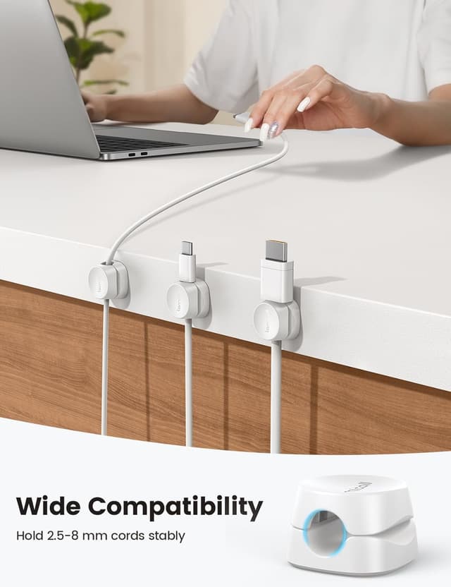 Thumbnail 4 de Lamicall Spring Cable Holder Clips 8mm