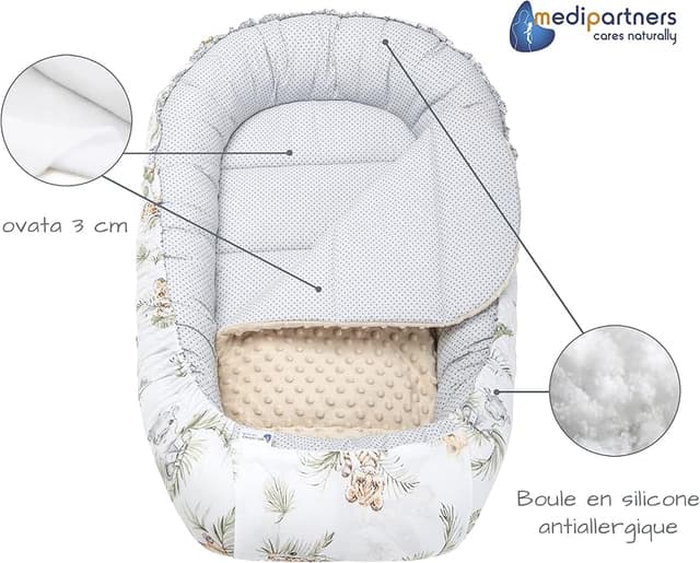 Thumbnail 6 de Medi Partners Nido Bebe Recién Nacido 🚼 Juego 5 Piezas Beige