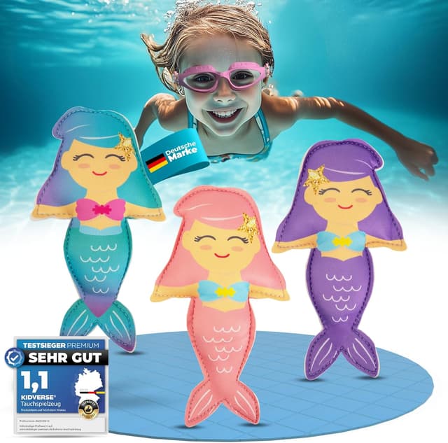 Detalle de Tauchtiere für Kinder von KIDVERSE – Neopren-Tauchspielzeug für Pool, See & Meer