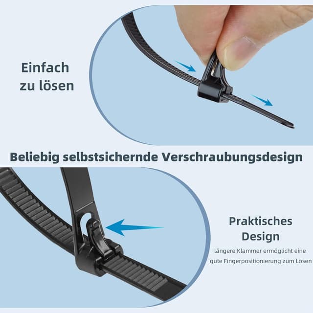 Detalle 1 de NORSHY Kabelbinder UV 20 kg Set