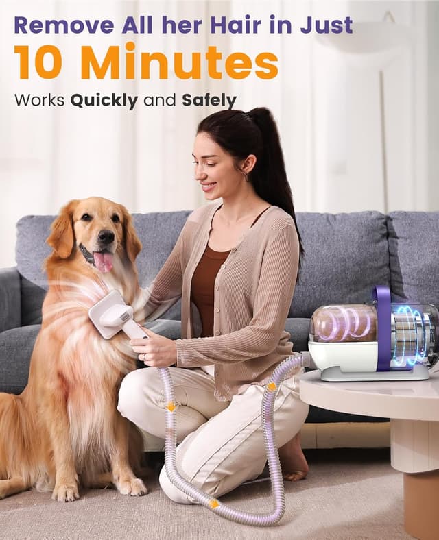 Thumbnail 4 de Oneisall Dog Grooming Vacuum Kit 12000Pa